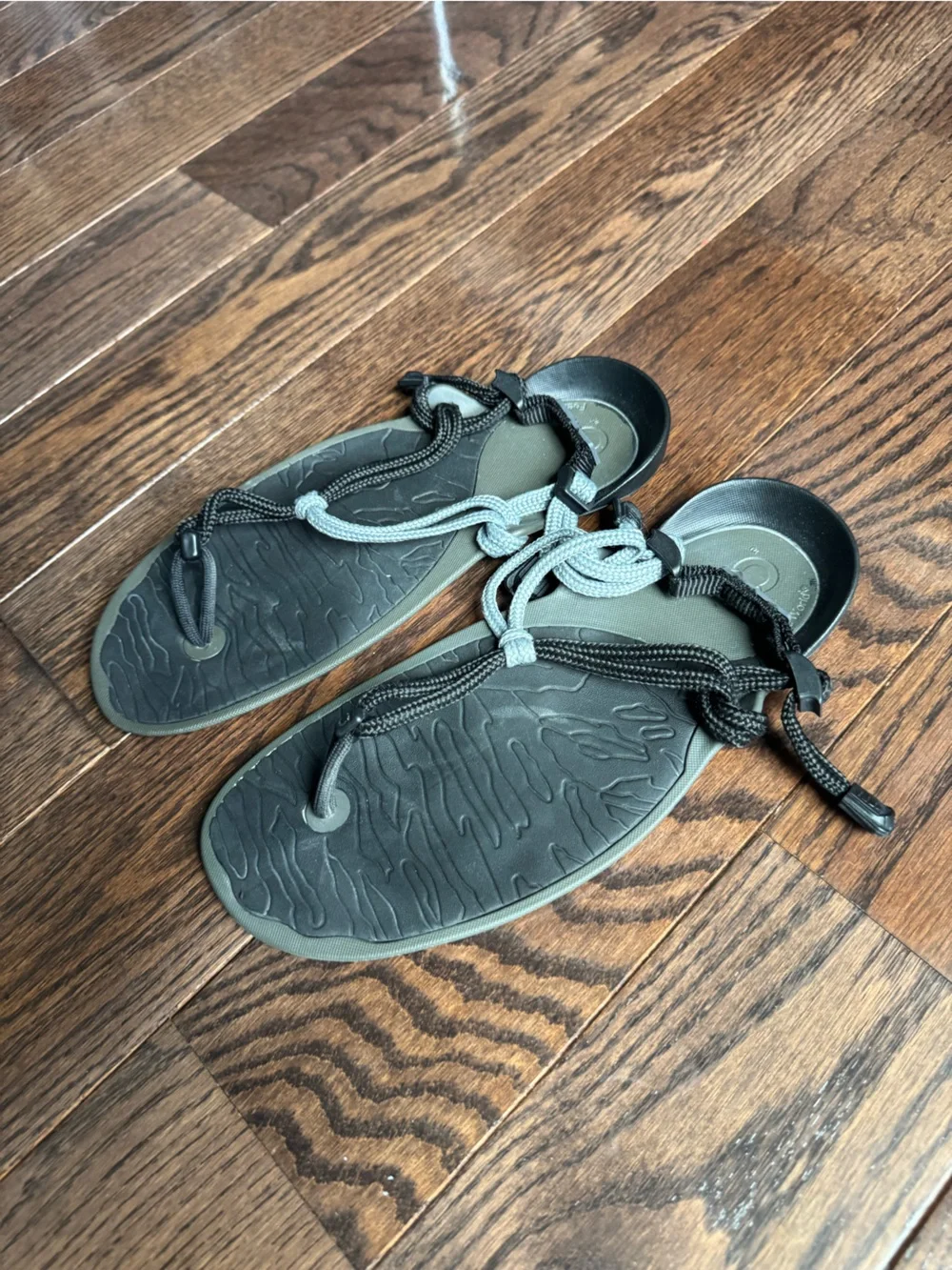 Xero Shoes  Black and Gray Rope-Strap Sandals